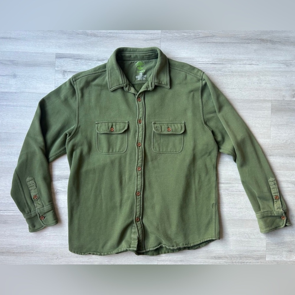 Timberland Hunter Green Button Down Jacket